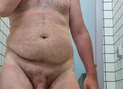 All Naked in Bathroom
