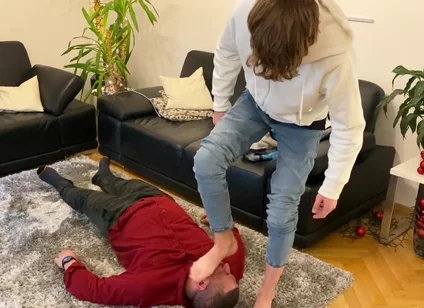 Master k stinky feet licking