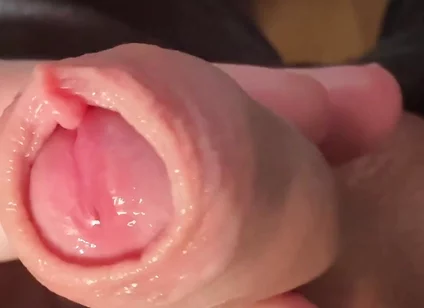 Play with My Little Cock and the Long Foreskin (slow Motion)