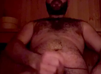 The House I’m Staying in Has a Sauna! Couldn’t Help Myself and Have a Massive Wank in It!