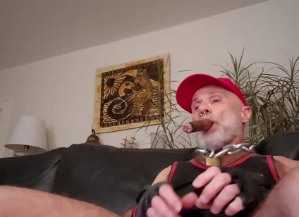 Cigardad on His Couch