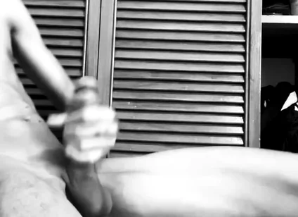 Monochrome BBC Stroking Session - Intense Handjob and Cum Black20one