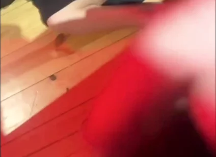 Amateur Boy Pissing in a Glass Held in His Friend's Mouth
