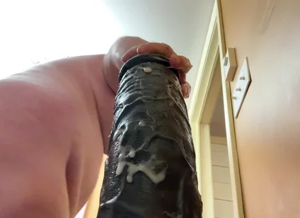 Massive huge dildo up my ass