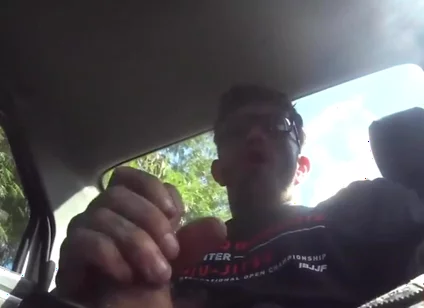 Jerking off in the Car