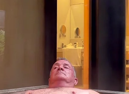 Stripping Down and Getting in the Hot Tub.