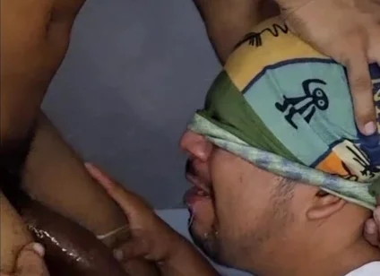 A Guy with a Huge Black Cock Fucks My Mouth