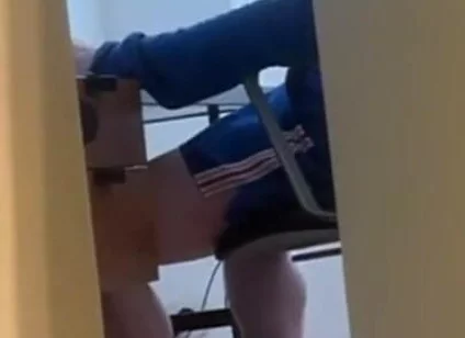 Caught My Straight Flatmate Jerking off to Porn