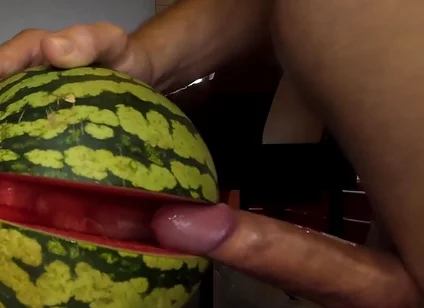 My Way of Beeing a Vegan. Fucking a Watermelon