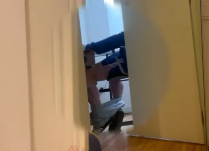 Caught My Straight Flatmate Jerking off to Porn