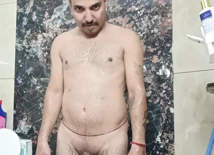 Indian Desi Police Officer Stepfather Get Suckiing and Shower with Neighbour Stepfather and Army Officer Stepfather