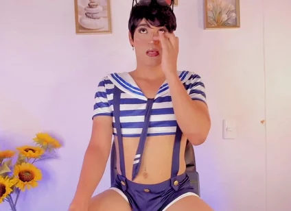 Cute Femboy, Dressed as a Whore, Asks for Someone to Take Care of Him