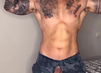My Big Military Cock Cums with No Touch and Talking Dirty