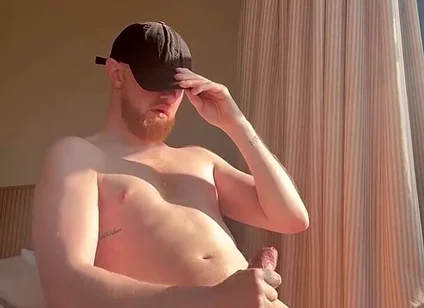 Ginger Wanking in the Sun