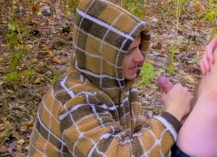 Getting My Cock Sucked in the Woods