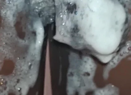 Cms Cleaning His Big Black Uncut Cock