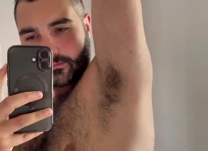 Giving a Sniff to My Hairy Pits After the Gym