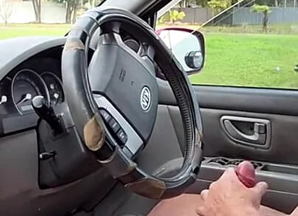Wank off in the Car