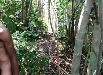 Threesome Outdoor Fuck Inside the Bush