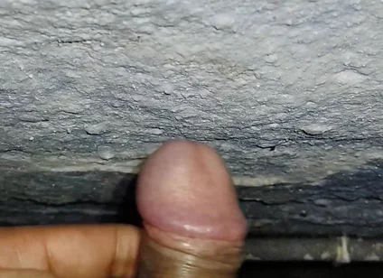 Penish Massage with My Hand in Bathroom