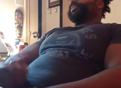 BBC Bear Cam Show Jerk and Cum