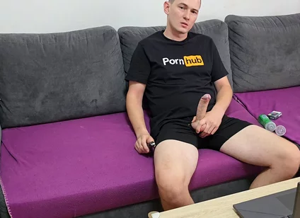 Horny Big Dick Guy - Hot Masturbation, Intense Orgasm and Massive Cumshot