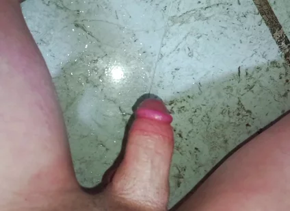In the Bathroom, Manual Masturbation with Nerve-wracking Moans, Too Bad I Didn't Satisfy