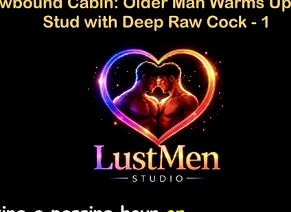 English Audio Gay Sex Story - Snowbound Cabin Older Man Warms up Young Stud with Deep Raw Cock - Part 1