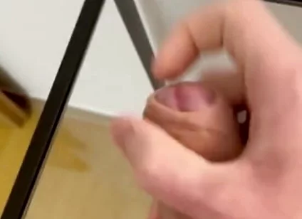 Fresh Cum on a Glass Table