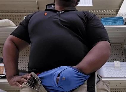 Thick Stepdaddy Cums in Public Store