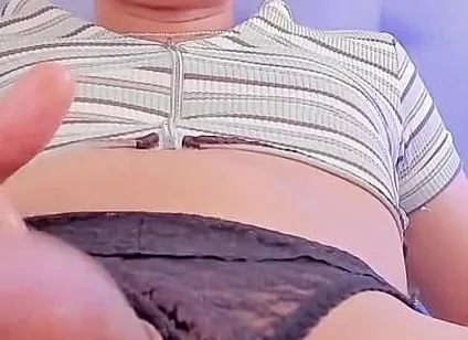 Foamy Cock After Cumming Plays with Her Cock