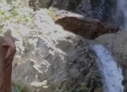 Tatted Gay Stepdaddy Fucks Twink Public Hiking Waterfall Fucking Caught Hardcore Anal Big Cumshot Uncut