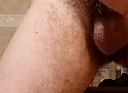 Bathroom cumshot