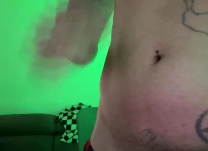 Morbid Curiosity, Alone, at Home Touching Himself with Semi-transparent Clothing