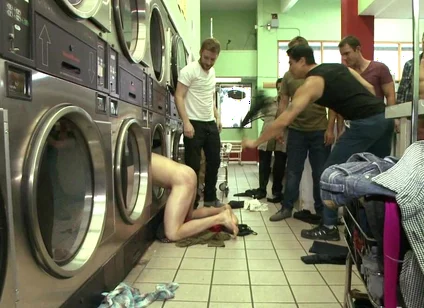 Punk Gets His Balls Stretched and His Hole Fucked by a Crowd of Men