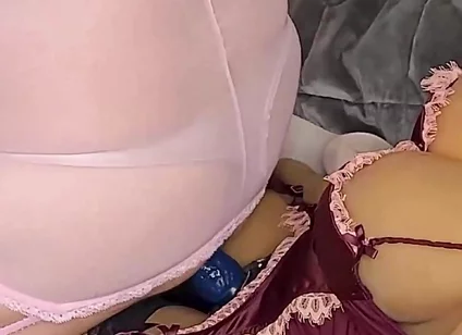 Single Angle Camera Pegging Daddy for the First Time