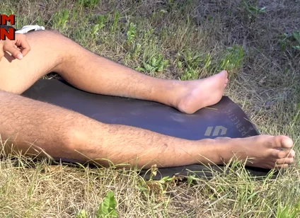 Huge Arab Alpha Brought His Big Feet, Big Cock and Balls Full to the Max