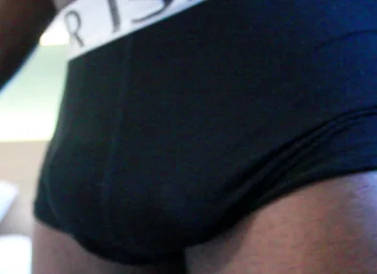 Black Stud Showing off Underwear and Gooning, Getting Hard and Showing Muscle Butt and BBC
