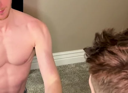 Step Brother Sucks My Dick and Swallows My Load