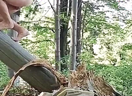 Hardcore Outdoor: Rough Handjob in Fresh Air