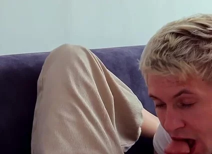 Guy Took a Pornstar Home After Dinner and Let Him Destroy His Throat and Tight Hole
