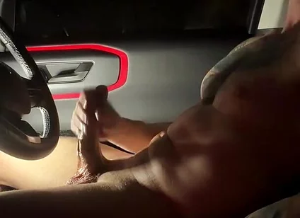 Car Masturbate and Cum