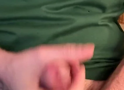 Edging My White Cock with Cum as Lube