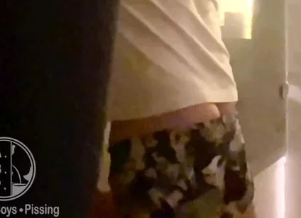 Caught Pissing on His Friend in the Bathtub