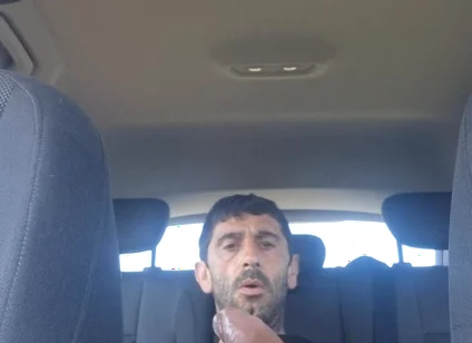 Mature Men Masturbating Naked in the Car