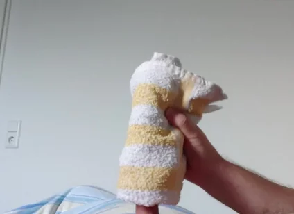 Small Cock Having Fun with the Towel