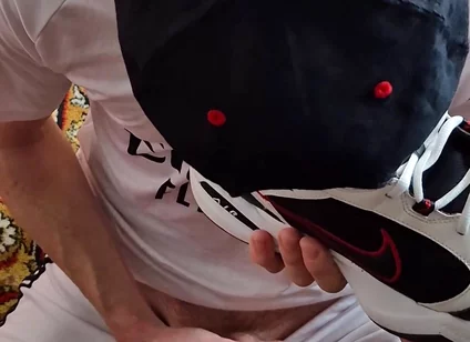 Licks Cum From Nike's Sneakers