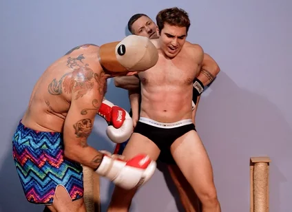 2x1 Hard Gutpunching and Ballbusting No Mercy