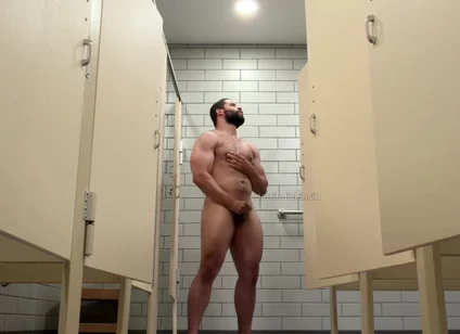 Beefy Muscle Locker Room Showers