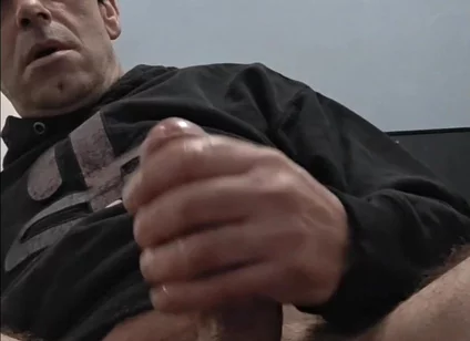 Handjob in Close-up of Straight Guy with Huge Cock